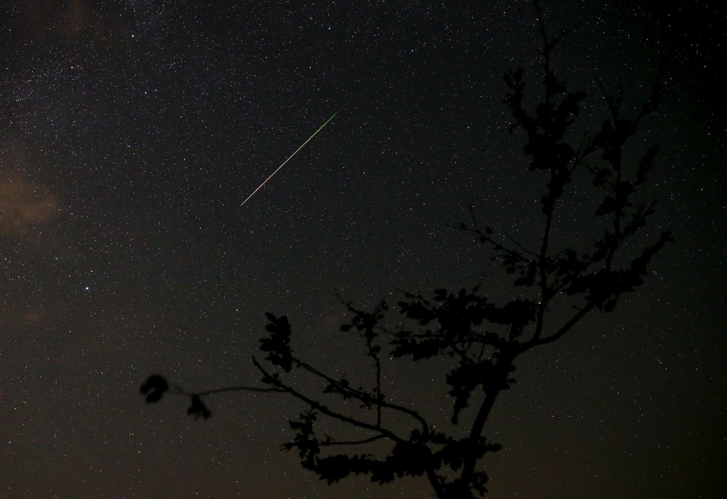 Clear night for stargazers watching Perseid showers Clear night for stargazers watching Perseid showers